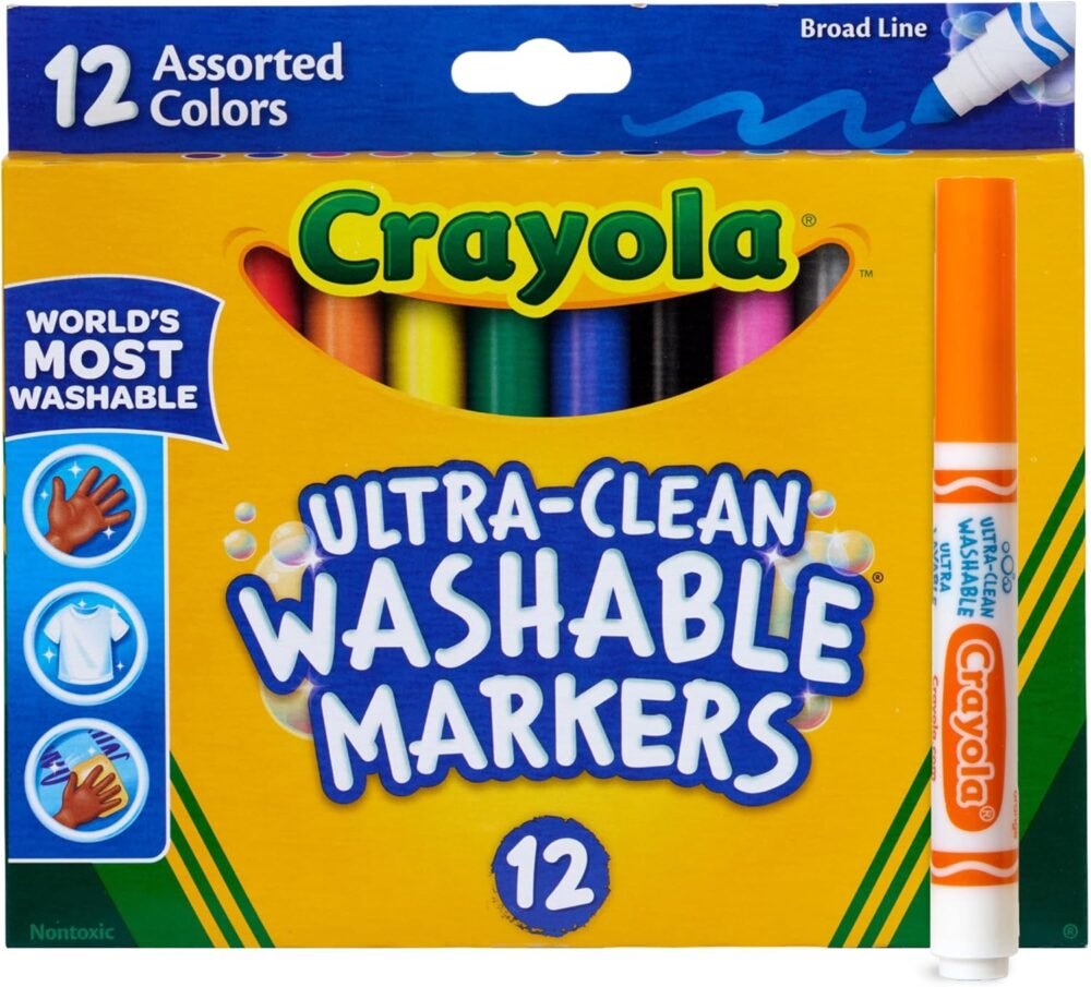 Crayola Washable Broad Line Markers 12 Count